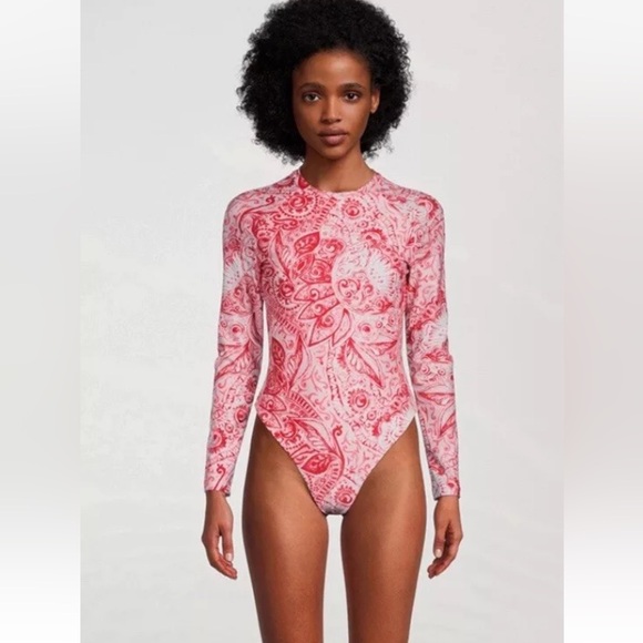 Mara Hoffman Reese Rash-guard One Piece Size Small NWT - Picture 1 of 16